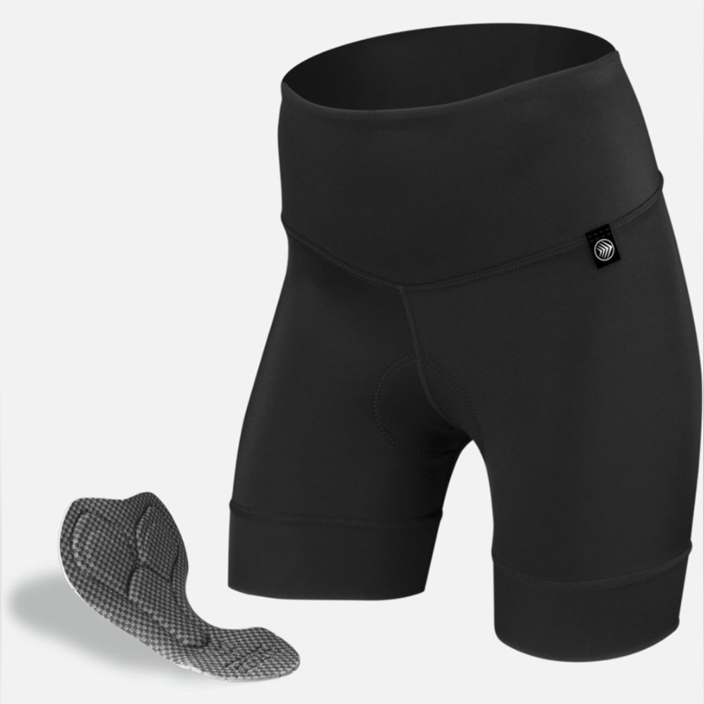 Aero Tech Designs Thrive Five Padded Cycling Shorts 5” in Black Size Large